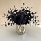 Artificial Black Eucalyptus Stems for Home Halloween Farmhouse Decor Faux Eucalyptus Leaves Branches Gothic Bathroom
